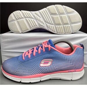 Skechers Womens Equalizer-Expect Miracles 12034-PWPK Sz 9M Pink/Blu Superb!